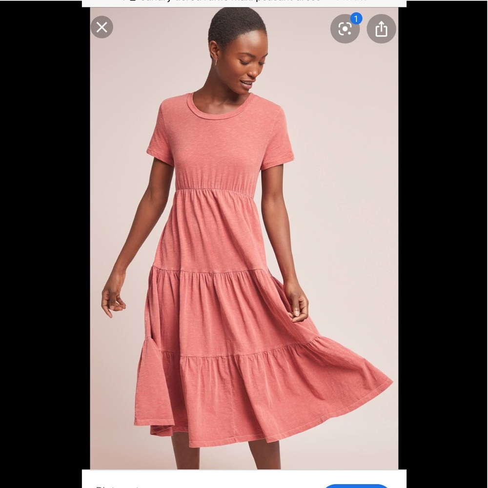 Sundry for Anthropologie peasant midi dress. NWT